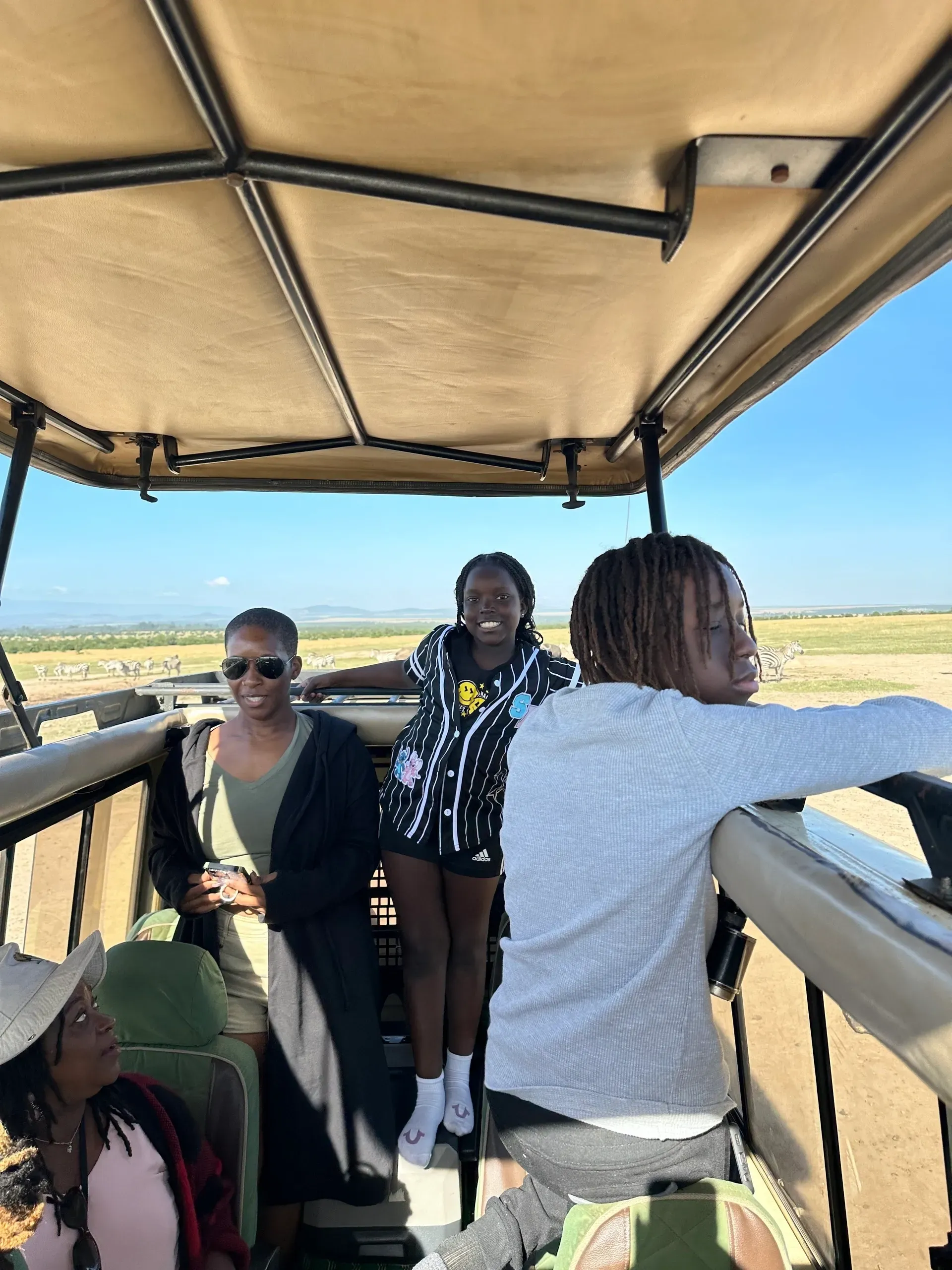 Inside the Safari Vehicle